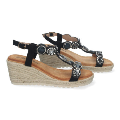 Sandalias de Cuña de Yute, para Mujer, Elegantes y Cómodas - Imagen 5