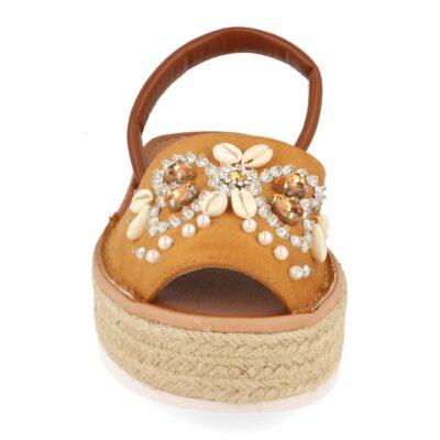 Sandalia de Plataforma con Yute y Pala con Adornos de Conchas - Imagen 3