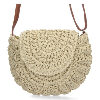 Bandolera de Rafia con Correa Ajustable - Imagen 3