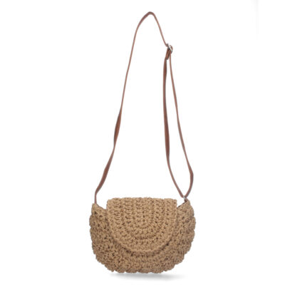 Bandolera de Rafia con Correa Ajustable