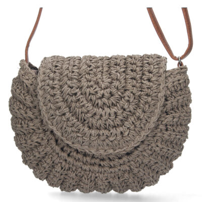 Bandolera de Rafia con Correa Ajustable - Imagen 3