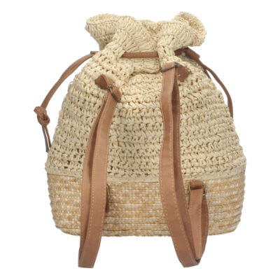 Mochila de Rafía con Cierre de Tiras - Imagen 3