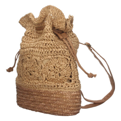Mochila de Rafía con Cierre de Tiras - Imagen 2