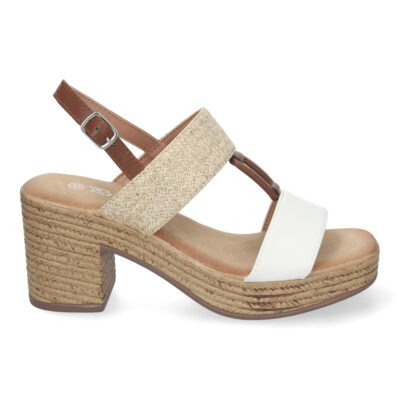 Sandalia de Verano para Mujer, con Tacón Estilizado y Detalles Elegantes - Imagen 2