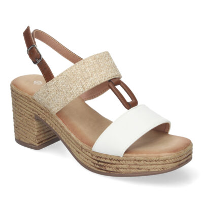 Sandalia de Verano para Mujer, con Tacón Estilizado y Detalles Elegantes - Imagen 3