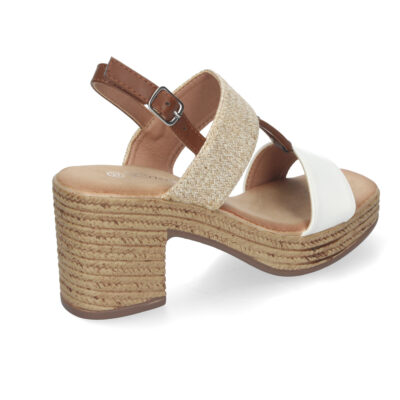 Sandalia de Verano para Mujer, con Tacón Estilizado y Detalles Elegantes - Imagen 4