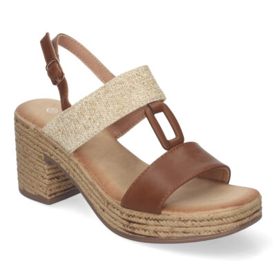 Sandalia de Verano para Mujer, con Tacón Estilizado y Detalles Elegantes - Imagen 3