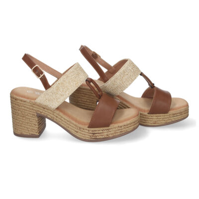 Sandalia de Verano para Mujer, con Tacón Estilizado y Detalles Elegantes - Imagen 5
