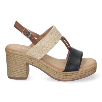 Sandalia de Verano para Mujer, con Tacón Estilizado y Detalles Elegantes - Imagen 2