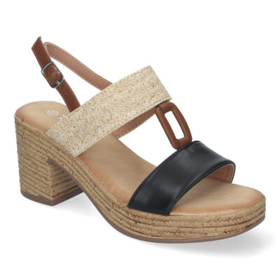 Sandalia de Verano para Mujer, con Tacón Estilizado y Detalles Elegantes - Imagen 3
