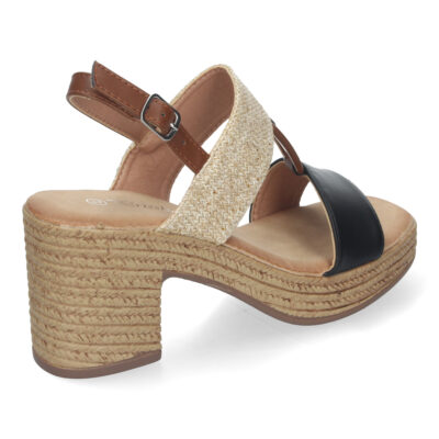 Sandalia de Verano para Mujer, con Tacón Estilizado y Detalles Elegantes - Imagen 4