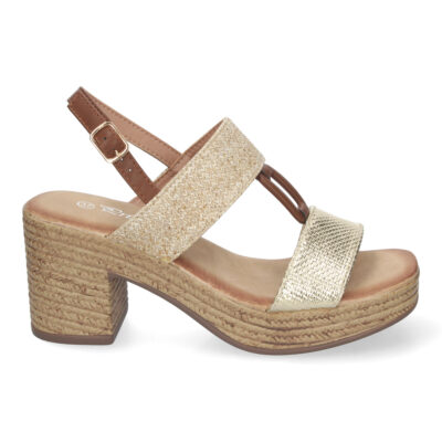 Sandalia de Verano para Mujer, con Tacón Estilizado y Detalles Elegantes - Imagen 2