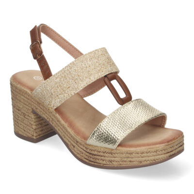 Sandalia de Verano para Mujer, con Tacón Estilizado y Detalles Elegantes - Imagen 3