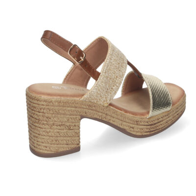 Sandalia de Verano para Mujer, con Tacón Estilizado y Detalles Elegantes - Imagen 4