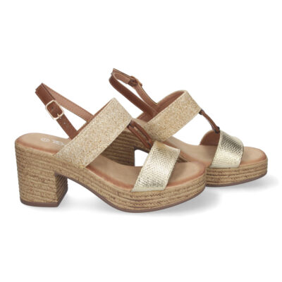 Sandalia de Verano para Mujer, con Tacón Estilizado y Detalles Elegantes - Imagen 5
