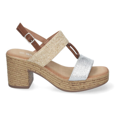 Sandalia de Verano para Mujer, con Tacón Estilizado y Detalles Elegantes - Imagen 2