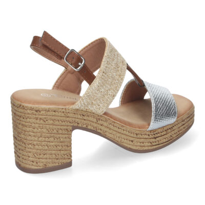 Sandalia de Verano para Mujer, con Tacón Estilizado y Detalles Elegantes - Imagen 4