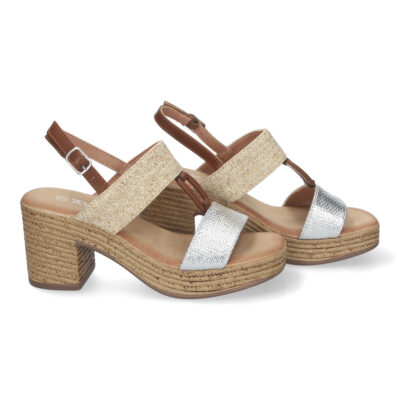 Sandalia de Verano para Mujer, con Tacón Estilizado y Detalles Elegantes - Imagen 5