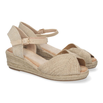 Sandalias de Cuña para Mujer, Elegantes con Puntera Abierta
