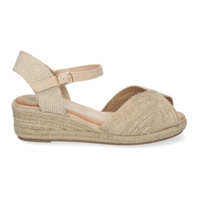 Sandalias de Cuña para Mujer, Elegantes con Puntera Abierta - Imagen 2
