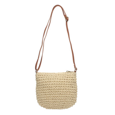 Bolso de Hombro Rafia y Cremallera - Imagen 3