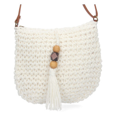 Bolso de Hombro Rafia y Cremallera - Imagen 3