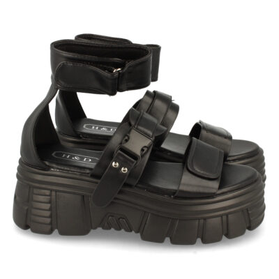 Sandalia de Plataforma con Velcro