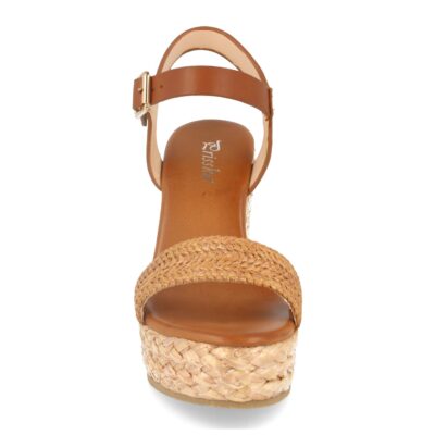 Sandalia de Cuña con Rafia Estilo Ankle Strap - Imagen 3