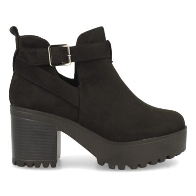 Botin de tacon con plataforma