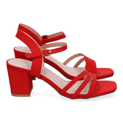 Sandalia de Tacon para Mujer, Comoda, con Palas Finas, Talon Abierto