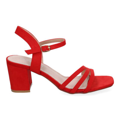 Sandalia de Tacon para Mujer, Comoda, con Palas Finas, Talon Abierto - Imagen 2