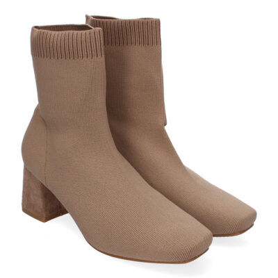 Botin de Tacon para Mujer, Comodos, con Material Elastico y Ajustable.