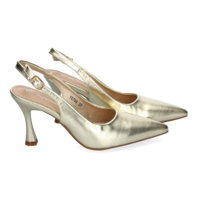 Zapato para Mujer, Estilo Salón, con Tacón, Puntera Fina, talon abierto - Imagen 5