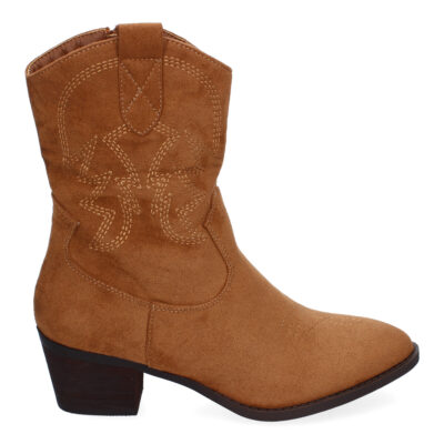 Botines de Tacón para Mujer, Estilo Campero, Detalles Bordados - Imagen 2