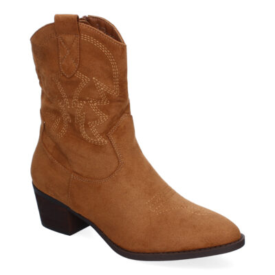 Botines de Tacón para Mujer, Estilo Campero, Detalles Bordados - Imagen 3