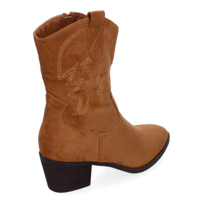 Botines de Tacón para Mujer, Estilo Campero, Detalles Bordados - Imagen 4