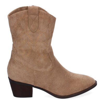 Botines de Tacón para Mujer, Estilo Campero, Detalles Bordados - Imagen 2