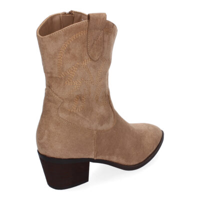 Botines de Tacón para Mujer, Estilo Campero, Detalles Bordados - Imagen 4