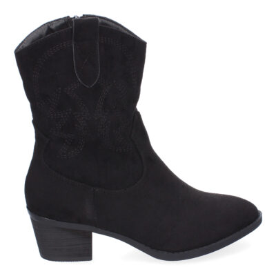 Botines de Tacón para Mujer, Estilo Campero, Detalles Bordados - Imagen 2