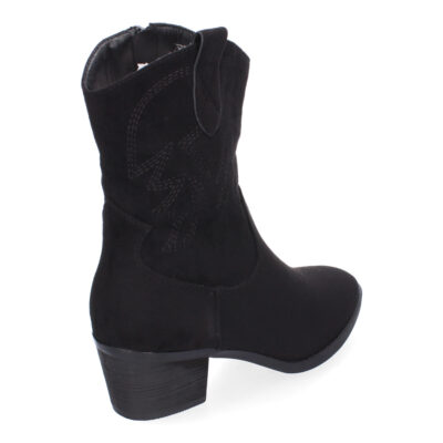 Botines de Tacón para Mujer, Estilo Campero, Detalles Bordados - Imagen 4