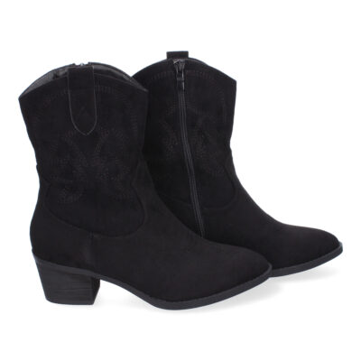 Botines de Tacón para Mujer, Estilo Campero, Detalles Bordados - Imagen 5