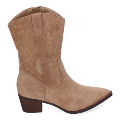 Botas Estilo Cowboy para Mujer, Comodas con Adornos Bordado - Imagen 2