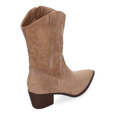 Botas Estilo Cowboy para Mujer, Comodas con Adornos Bordado - Imagen 4