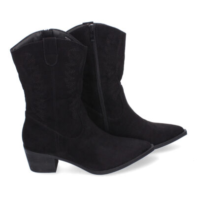 Botas Estilo Cowboy para Mujer, Comodas con Adornos Bordado - Imagen 5