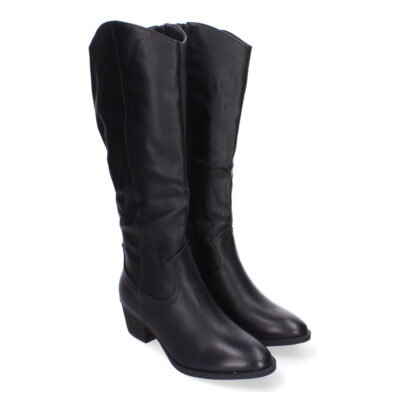 Botas de Tacón para Mujer, Comodas y Elegantes, Detalles de Caña Arrugada