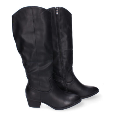 Botas de Tacón para Mujer, Comodas y Elegantes, Detalles de Caña Arrugada - Imagen 5