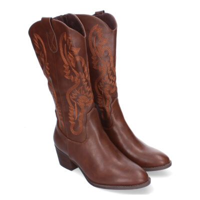 Bota Campera para Mujer, Comodas con Adornos Bordado