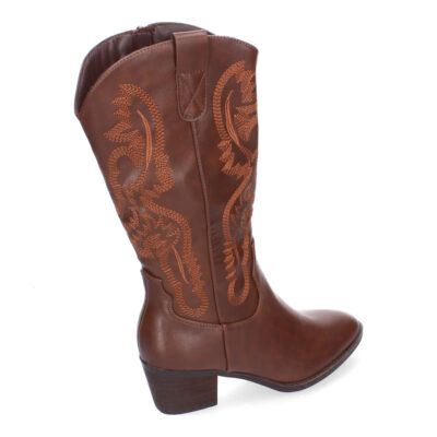 Bota Campera para Mujer, Comodas con Adornos Bordado - Imagen 4