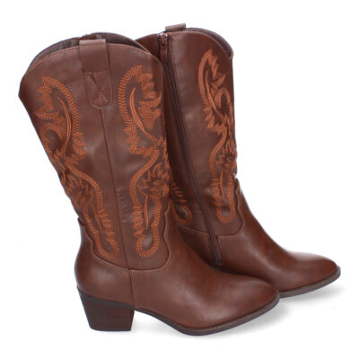 Bota Campera para Mujer, Comodas con Adornos Bordado - Imagen 5