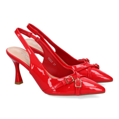 Zapatos de Salón para Mujer Elegante y Comodo, Diseño Sofisticado, Adorno de Hebillas